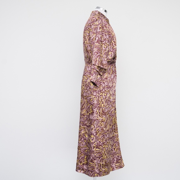 Cinq A Sept Dayna Rose Print Chiffon Midi Dress - Picture 5 of 15
